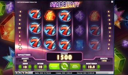 starburst slot game screenshot 3