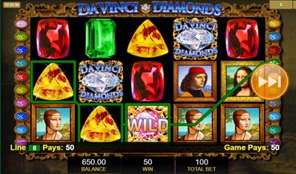 Davinci diamonds slot videos